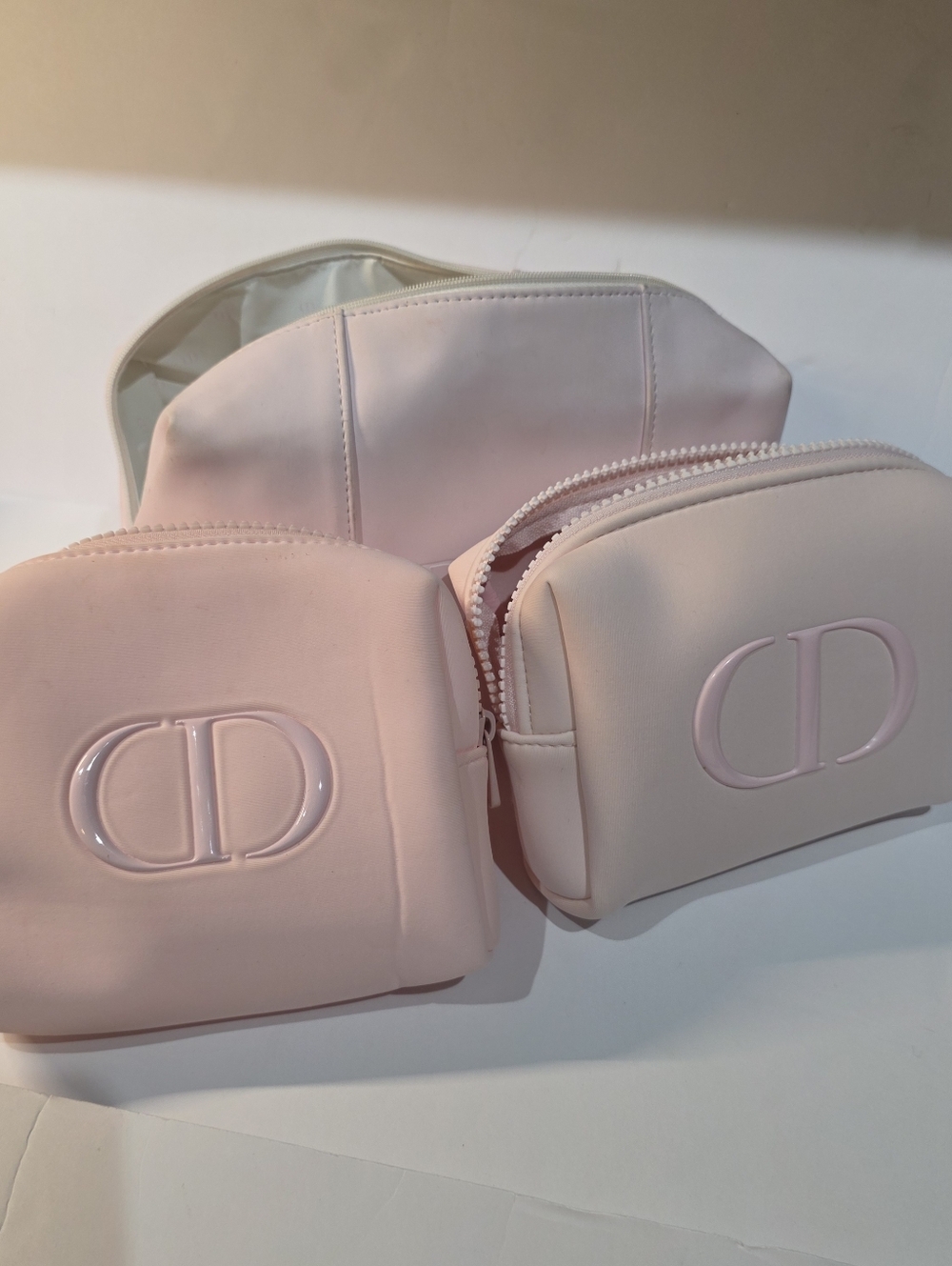 Dior Miss Dior Cosmetic Bag Lot Travel Makeup Pouch Toiletry Organizer Set of 5 - Picture 10 of 16